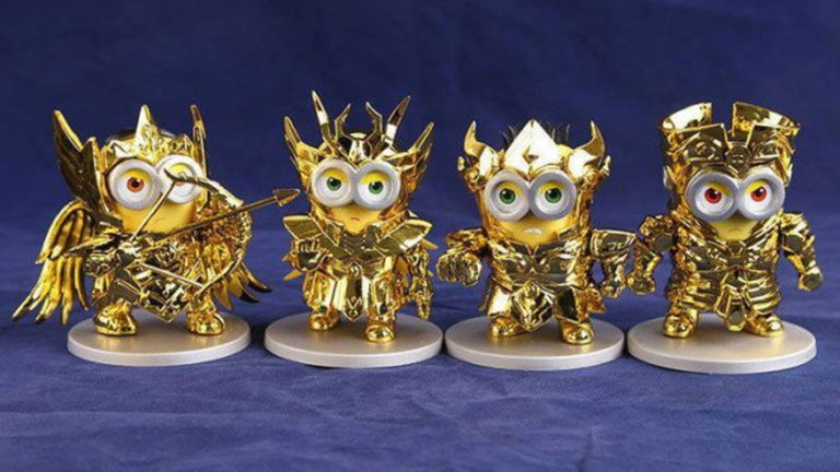 Los Minions se convierten en Caballeros del Zodiaco con estas figuras