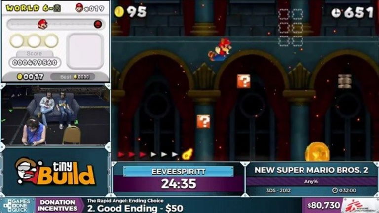 New Super Mario Bros 2: La batería de la 3DS fastidia el récord de un speedrunner