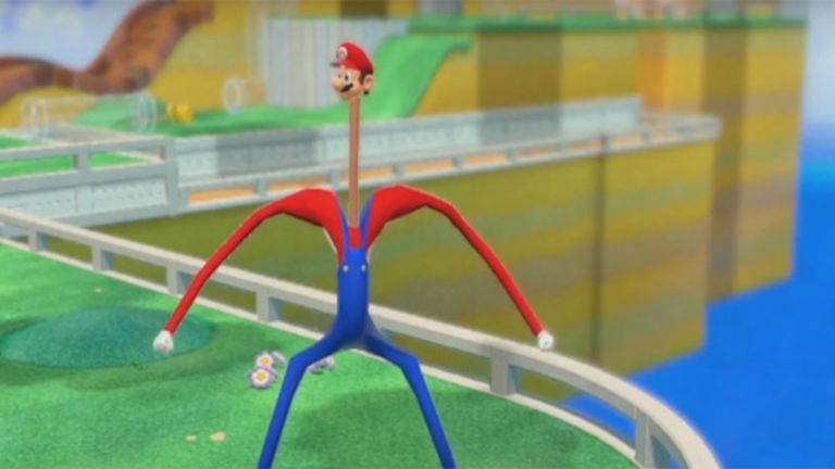 Super Mario 3D World tiene un hack que hace enorme y delgado a Mario