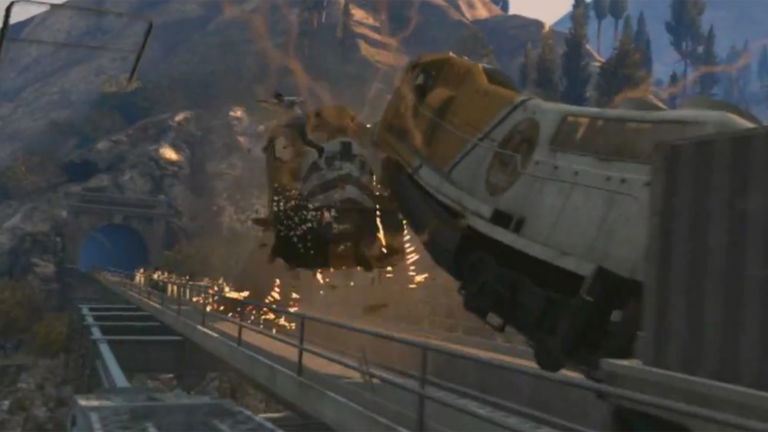 GTA V: Encuentran la forma de parar un tren
