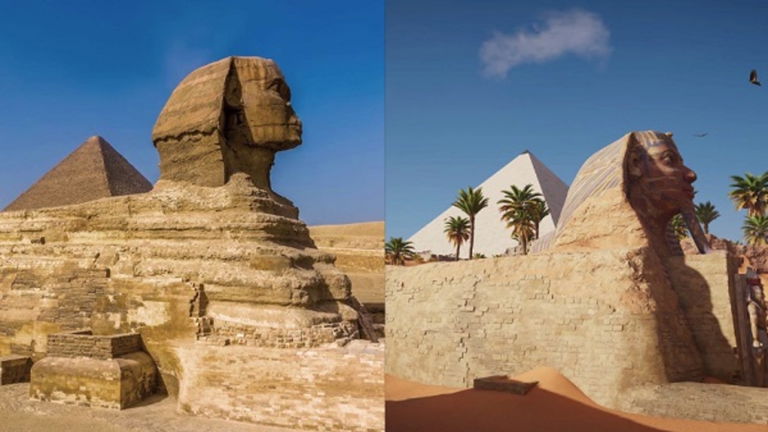 Assassin’s Creed Origins: Comparan los monumentos del juego con sus réplicas reales