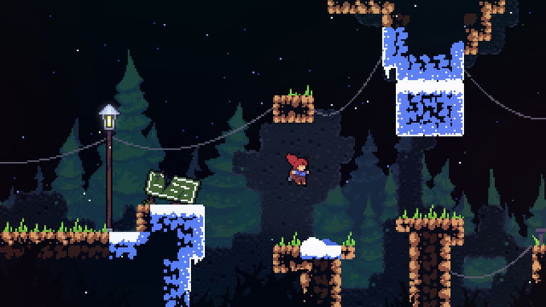 Celeste: Un usuario completa el juego utilizando una plataforma de baile como mando