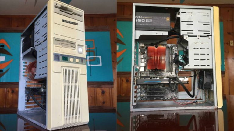 Así es un PC moderno en una carcasa de un video 386