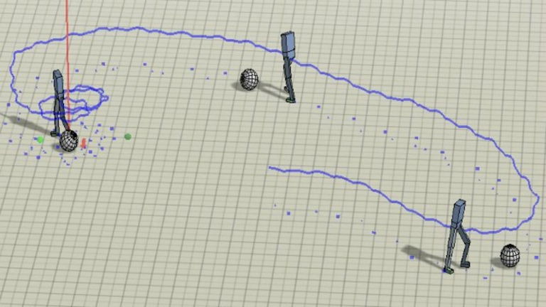 Un algoritmo enseña a andar a un personaje de videojuego