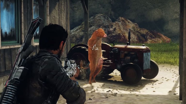 La mejor arma de la historia de los videojuegos, un fusil que convierte a la gente en vaca