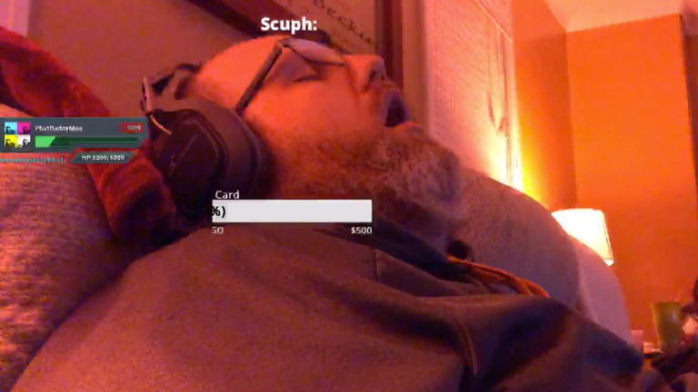 Un streamer se hace viral por quedarse dormido en una retransmisión