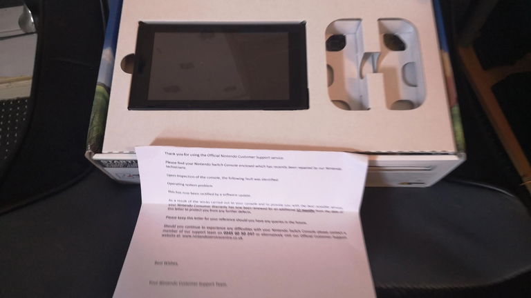 Nintendo repara una Switch y se la devuelve a su dueño sin Joy Con