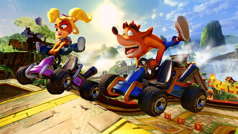 Crash Team Racing Nitro-Fueled revela su tamaño en disco en Nintendo Switch