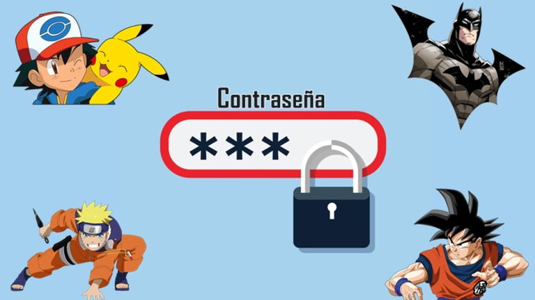 "Naruto", "Pokemon", "Goku" y "Batman" son algunas de las contraseñas más usadas del mundo