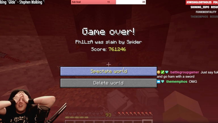 Llevaba 5 años sobreviviendo en Minecraft y muere de la manera más absurda
