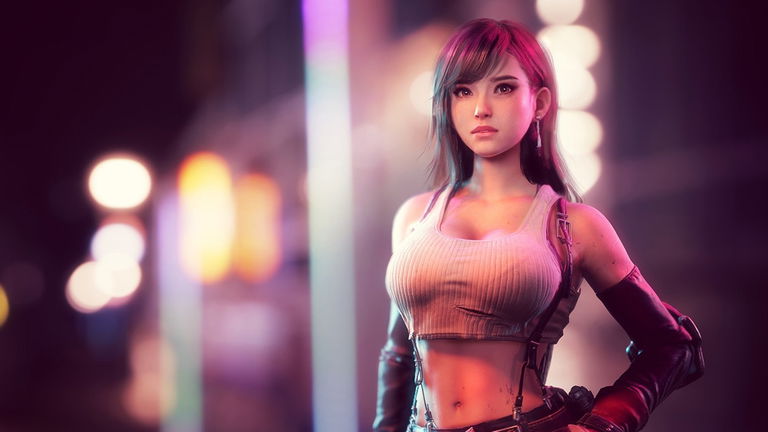 Así sería Tifa de Final Fantasy VII como un personaje de manganime