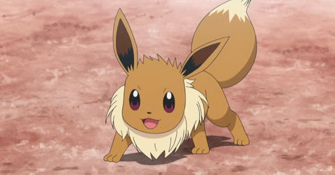 Eevee y sus tres evoluciones de Kanto dibujados con un estilo llamativamente único