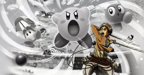 Cómo una simpática tarta de Kirby acaba convirtiéndose en un estremecedor guiño a Ataque a los Titanes