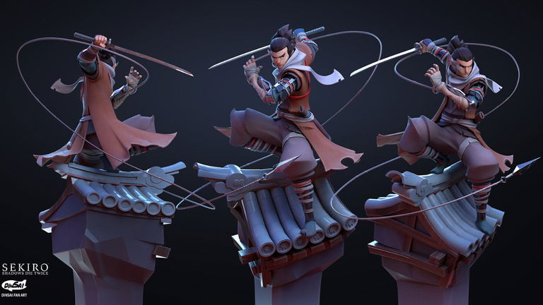 Así luciría el protagonista de Sekiro: Shadows Die Twice con un estilo Fortnite