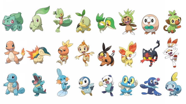 6000 fans de Pokémon eligen a sus Pokémon iniciales favoritos: estos son los resultados
