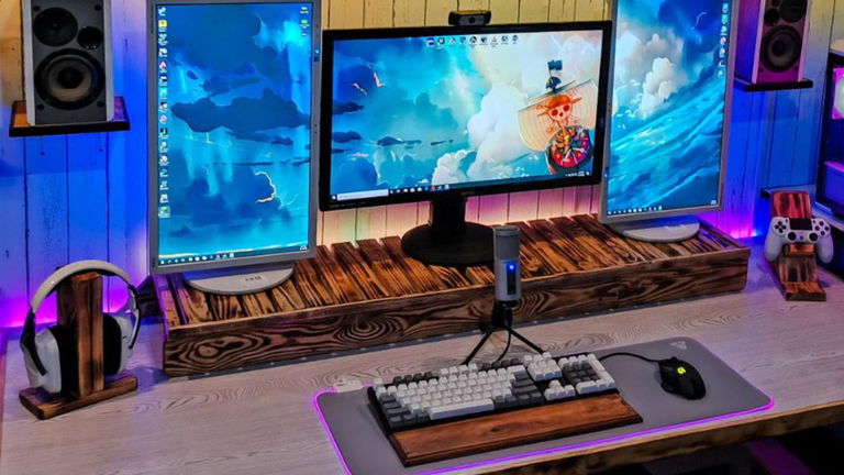 Ser gamer y fan de One Piece: el setup definitivo en una sola imagen