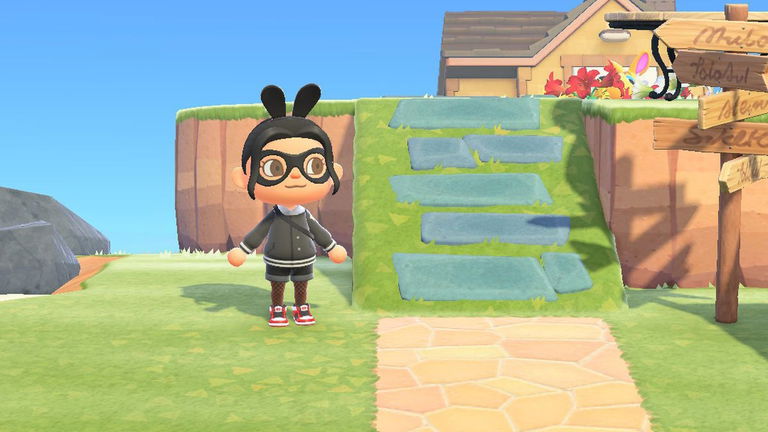 Cómo construir rampas para llegar a terrenos elevados en Animal Crossing: New Horizons