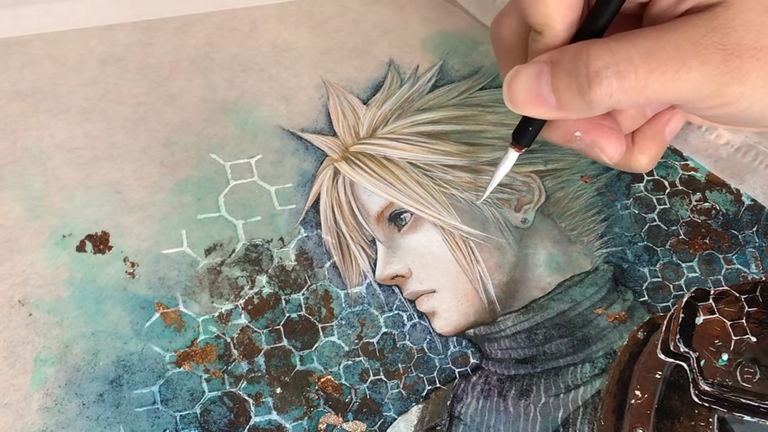 El cuadro de Cloud de Final Fantasy VII Remake que enamorará a los fans