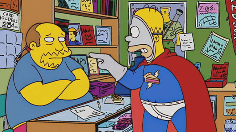 Así se vería Saitama si fuera un personaje de Los Simpson