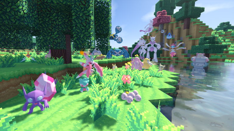 Un jugador de Minecraft está creando la región de Kanto de Pokémon al completo