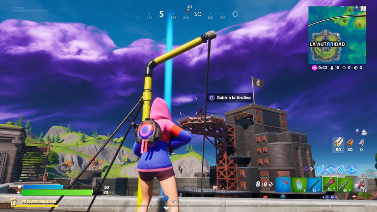 Cómo completar el desafío usa diferentes tirolinas en La Autoridad en la temporada 3 de Fortnite