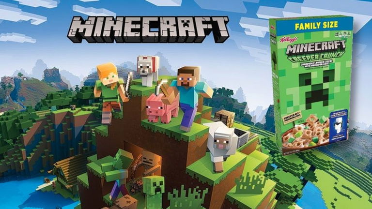 Minecraft esconde códigos para objetos dentro de sus cajas de cereales