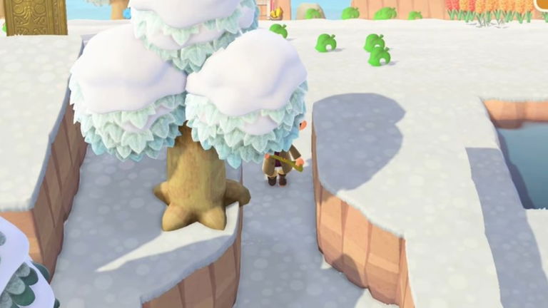 Un truco de Animal Crossing: New Horizons permite plantar árboles en los acantilados