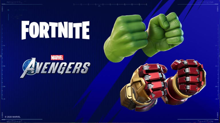 Desvelados los objetos de Marvel's Avengers que llegan a Fortnite