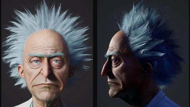 Rick Sánchez en la vida real gracias a un asombroso diseño 3D: "está muerto por dentro"