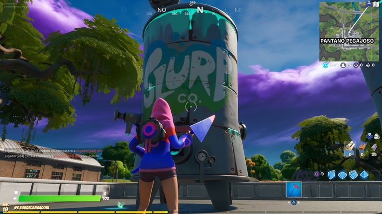 Cómo conseguir salud o escudo con sorbete en Pantano Pegajoso de Fortnite