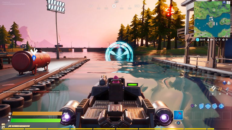 Cómo completar la prueba contrarreloj en lancha en Locura Lanchera de Fortnite