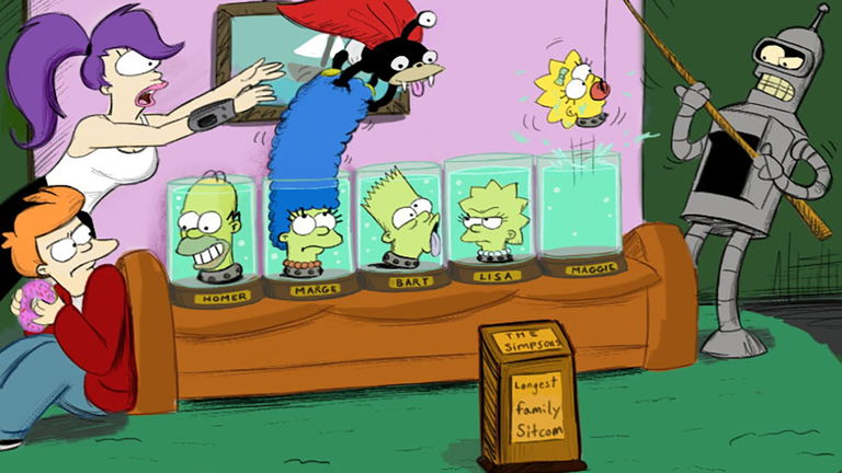 Los Simpson y Futurama comparten universo según una teoría viral