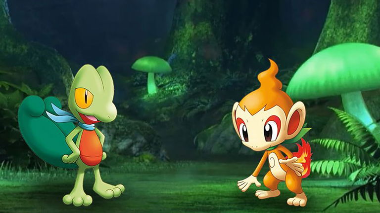 Fusionar a los Pokémon iniciales Treecko y Chimchar es una idea genial y esta ilustración lo demuestra