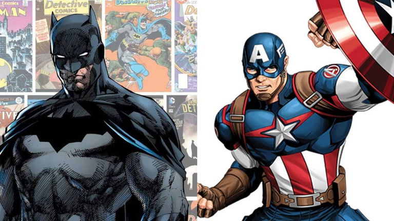 Capitán América vs Batman: el fanart que rivaliza los superhéroes más queridos de Marvel y DC