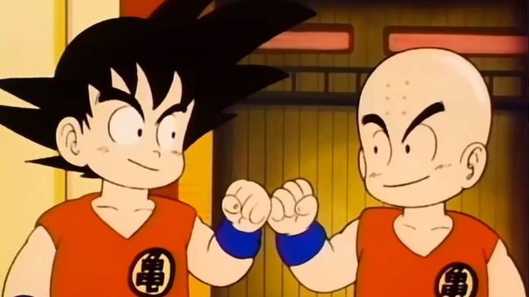 Estas ilustraciones de Krillin y Goku de Dragon Ball son simplemente increíbles