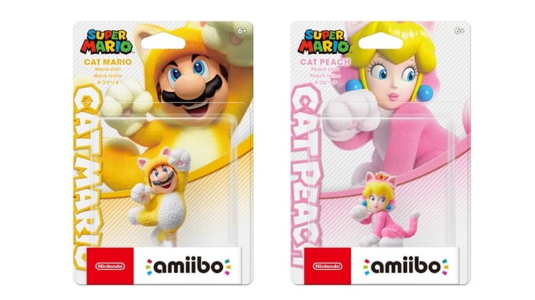 Presentadas las figuras amiibo de Mario Felino y Peach Felina