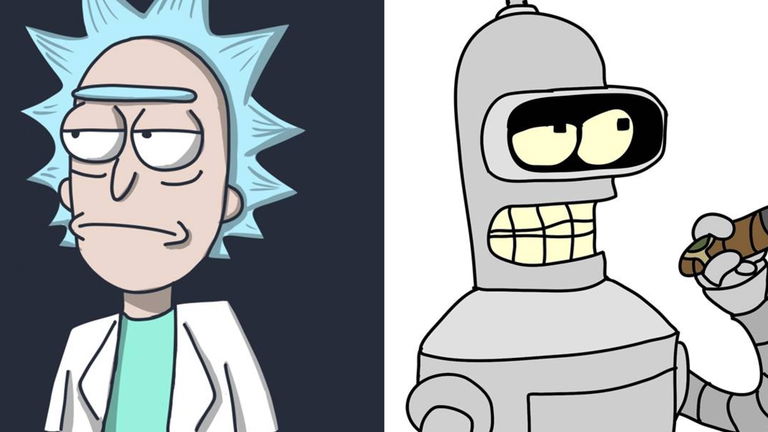 Rick & Morty x Futurama: Rick y Bender comparten su gusto por la cerveza en esta ilustración