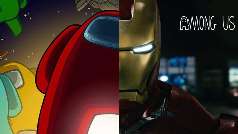 Dibujó a Iron Man como un personaje de Among Us