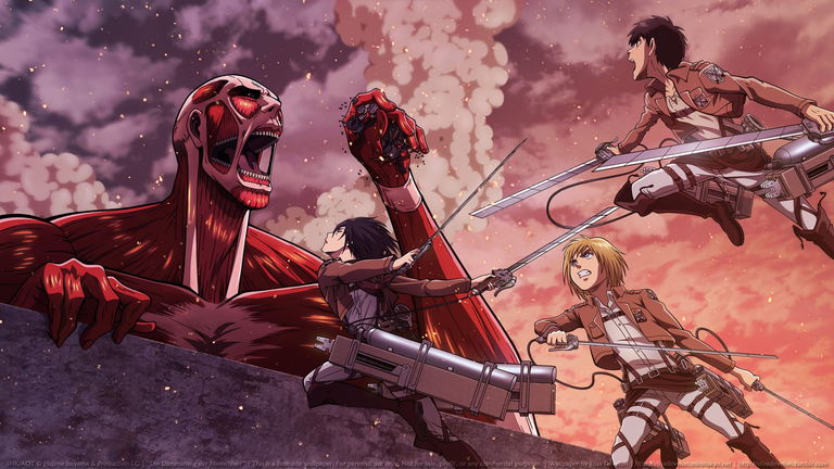 Esta ilustración de Ataque a los Titanes es perfecta para el fondo de pantalla de tu móvil