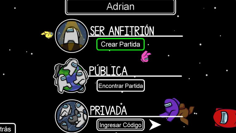 Cómo crear una partida publica en Among Us