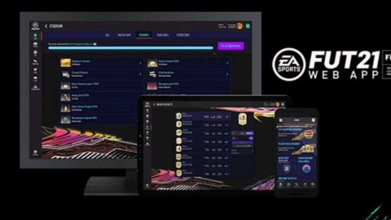 FUT21 Web App de EA SPORTS, obtén el control total de tu club