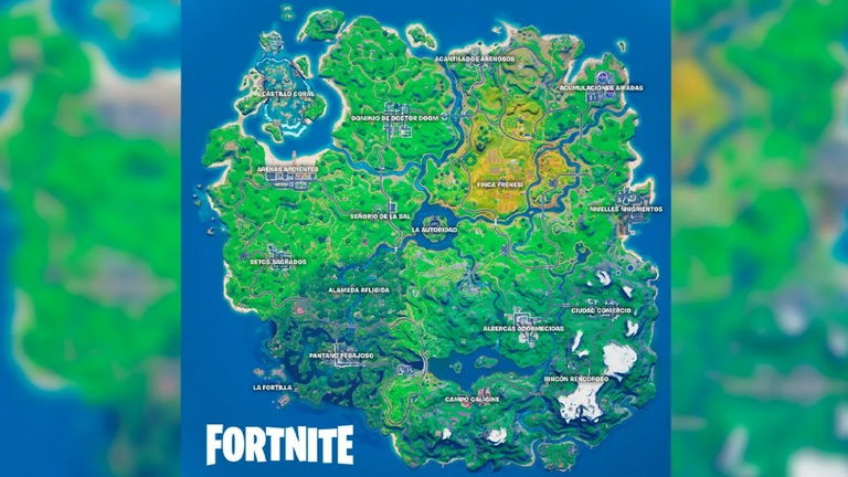 Mapa de Fortnite temporada 4