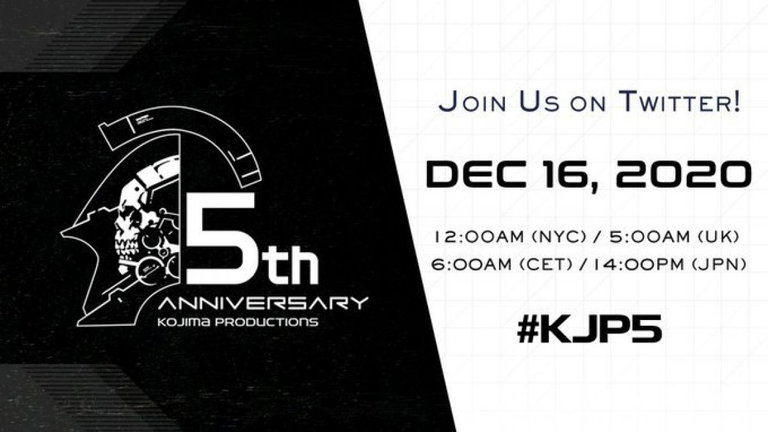 Kojima Productions anuncia una retransmisión para mañana, 16 de diciembre