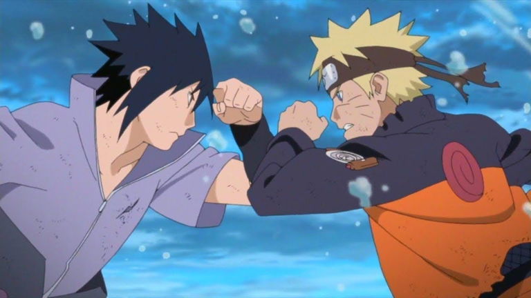 Naruto vs Sasuke en un estilo de arte que nunca antes habías visto