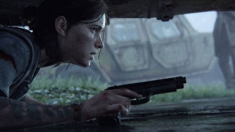 Esta ilustración de The Last of Us Part II muestra a las protagonistas cara a cara