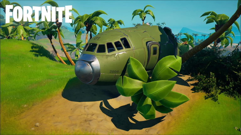 Dónde encontrar la caja negra del avión estrellado en Fortnite