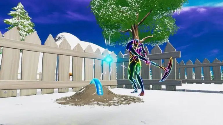 Dónde encontrar la moneda azul enterrada en Ciudad Comercio de Fortnite