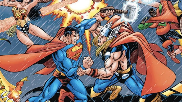 Hace a los personajes de Marvel y DC con un estilo de arte muy peculiar