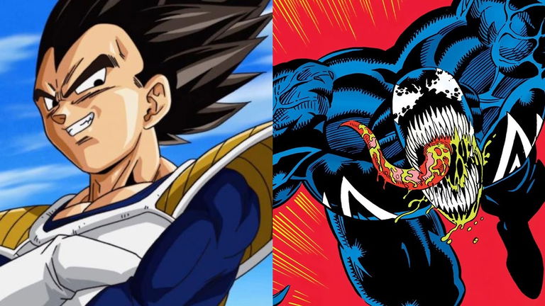 Dragon Ball x Marvel: así se vería Vegeta si fuera Venom