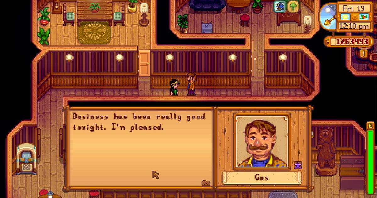 Todo lo que debes saber sobre Gus en Stardew Valley